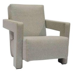 Armchair "Utrecht" by Manufacturer Cassina in Steel Finished in Fabric