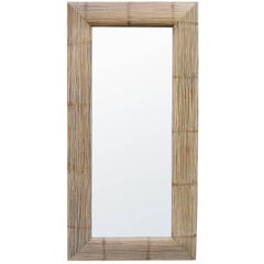 Tall Bamboo Modernist Mirror