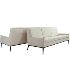 Pair of Sofas in Linen by Paul McCobb, Model #1307 4