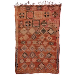 Boho Chic Vintage Berber Moroccan Rug with Modern Tribal Designs 4