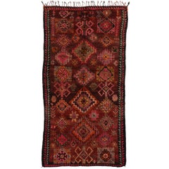 Vintage Berber Moroccan Rug with Modern Tribal Design 8