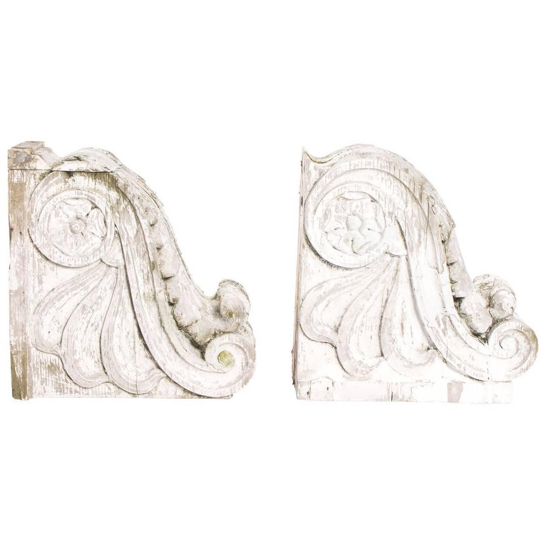 Pair of Architectural Brackets For Sale