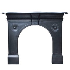 Antique Victorian Cast Iron Fireplace Surround 4