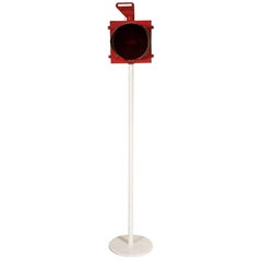 Signal Light Repurposed as a Floor Lamp 12