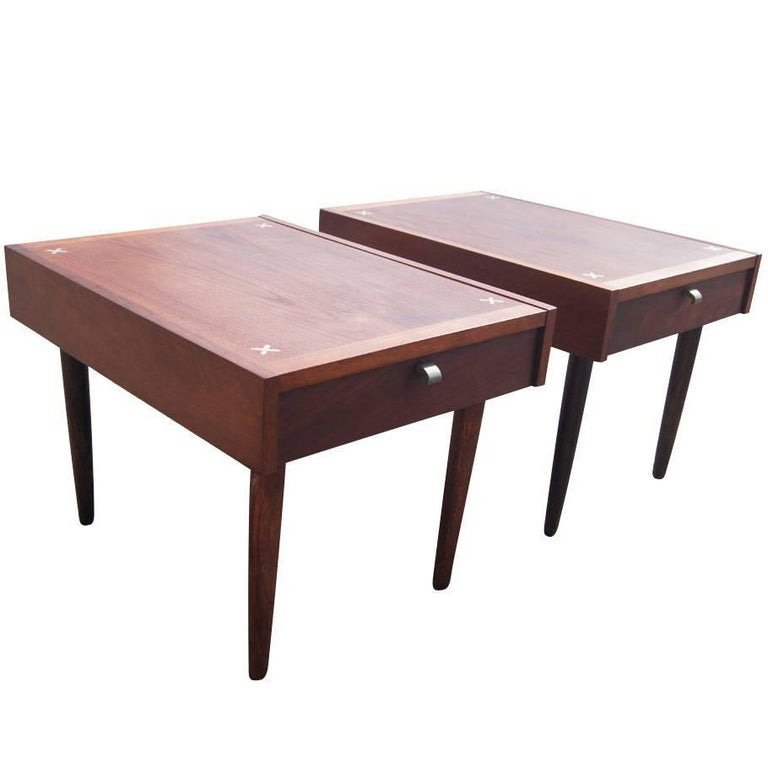 Pair of Merton Gershun American of Martinsville Nightstands For Sale at  1stDibs