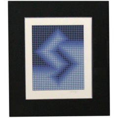 Sembe by Victor Vasarely Serigraph in Color Pencil Signed Numbered 8