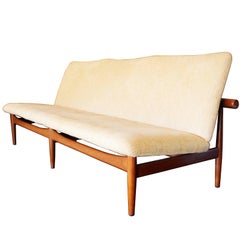 Mid-Century Modern Finn Juhl France & Son Denmark Danish Teak Rare Japan Sofa