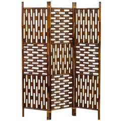 Vintage Bamboo Room Divider
