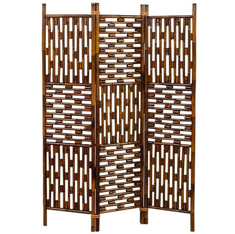 Retro Bamboo Room Divider at 1stDibs