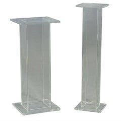 Vintage Acrylic Pedestal Set