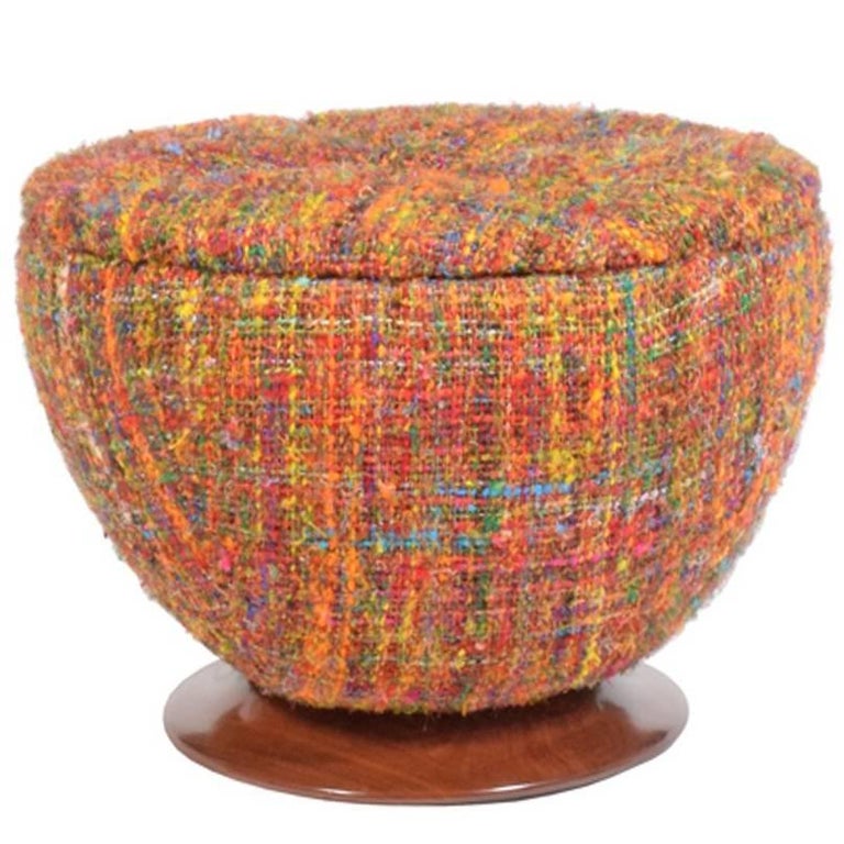 Art Deco Large American Stool or Ottoman at 1stDibs