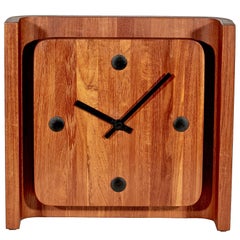 1970s Danish Teak Clock