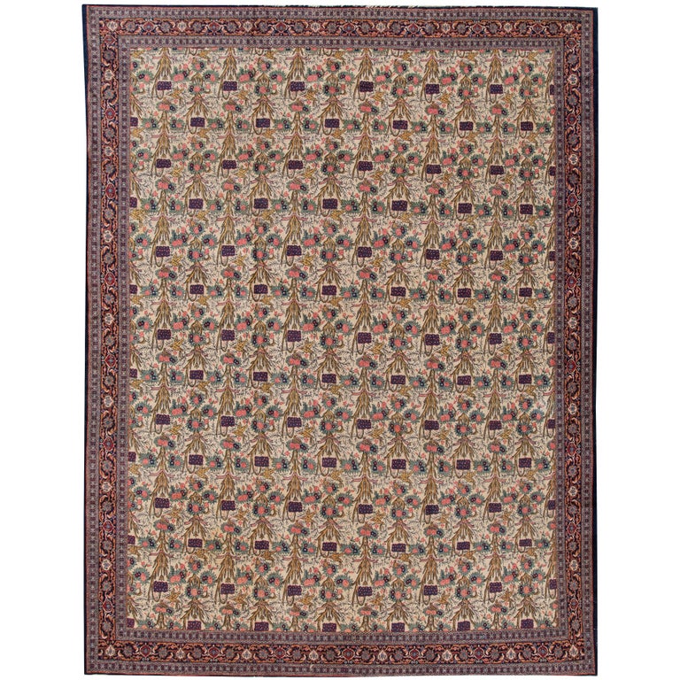 Antique Persian Tehran Rug For Sale at 1stdibs