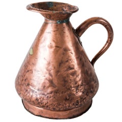 Large Four Gallon Victorian English Copper Ale-Beer Measuring Jug