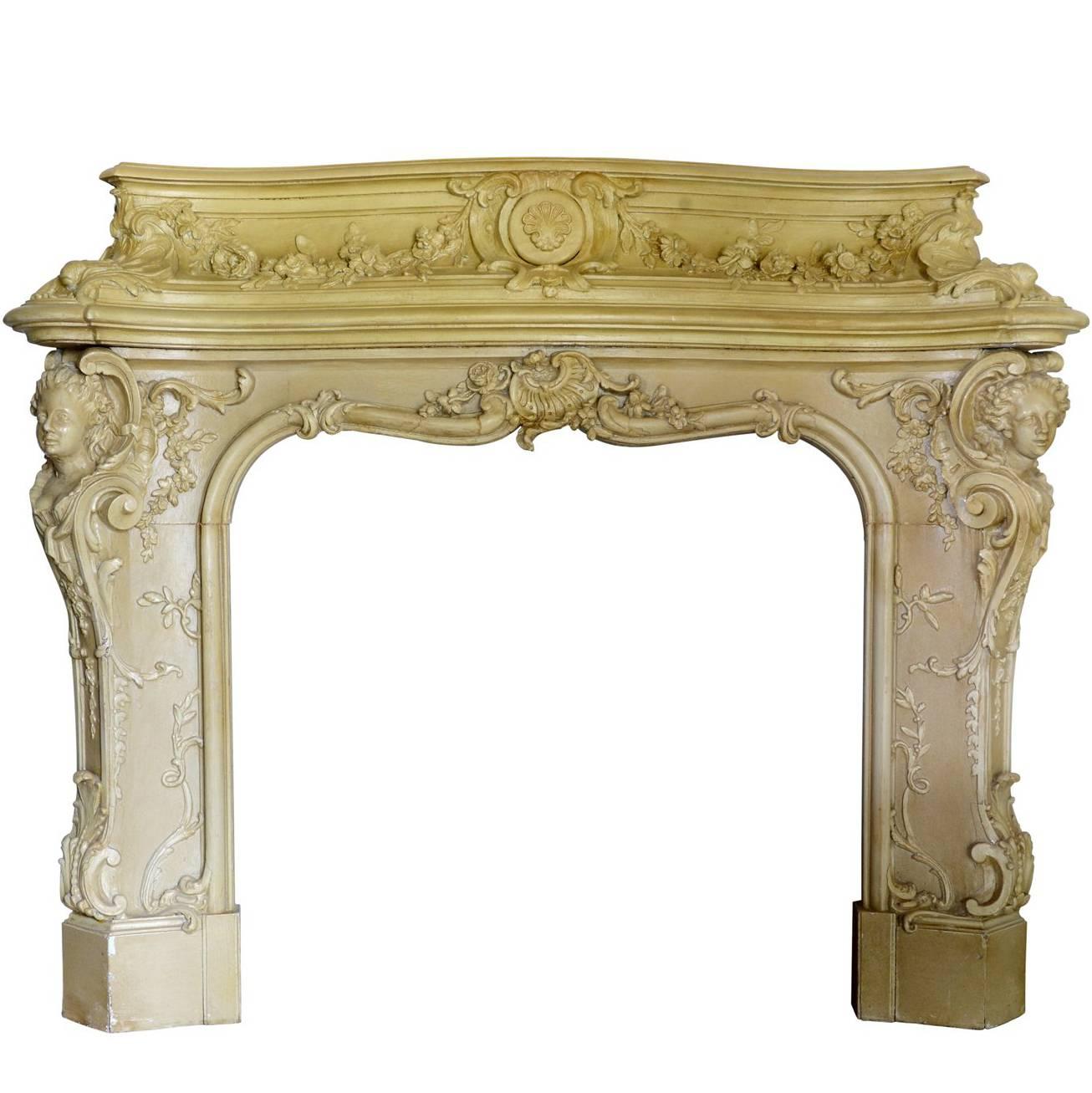Napoleon III Style Fireplace, 19th Century For Sale