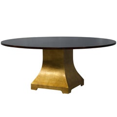 table de salle à manger "El Sol De Oro" en acajou flammé