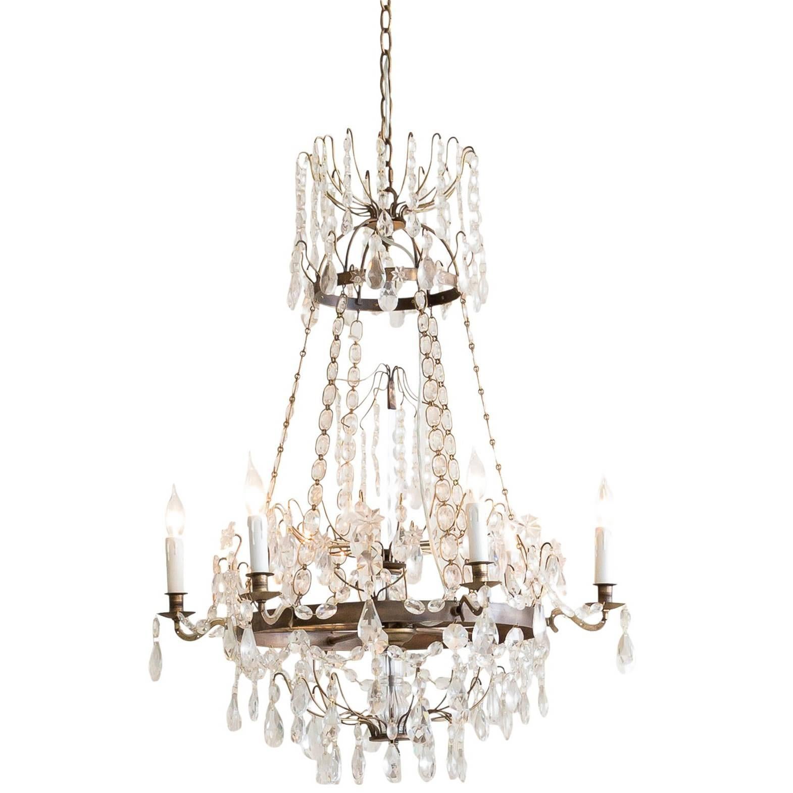 Eloquence® Albertina Chandelier in Burnished Iron For Sale