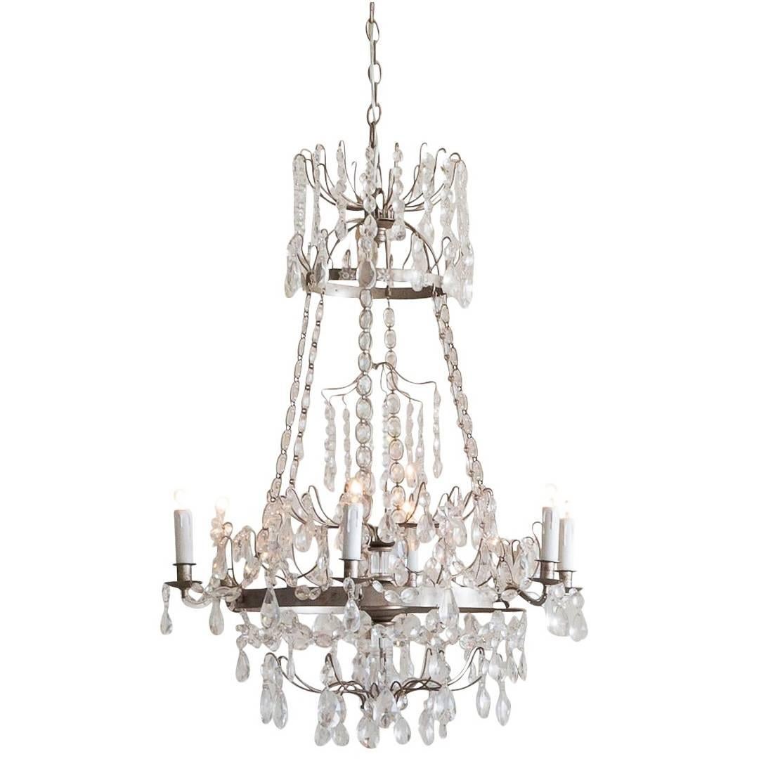 Albertina® Chandelier in Silver For Sale