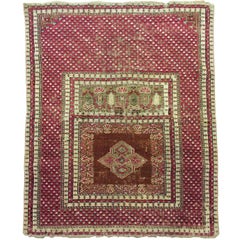 Antique Early 19th Century Turkish Ghiordes Rug