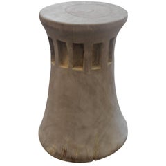 Andrianna Shamaris Teak Wood Side Table or Stool