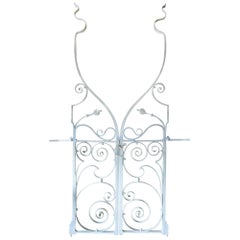 Pair of Extraordinary Early 20th Century Wrought Iron Garden Gates