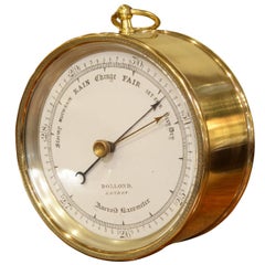 Victorian Brass Cased Aneroid Barometer 1
