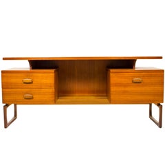 G Plan E Gomme Quadrille Desk or Dressing Table, Mid-Century Eames Era