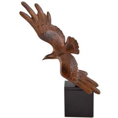 Art Deco Bronze Sculpture of a Bird by Alexandre Kelety, France, 1930