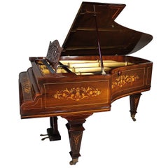 19th Century Louis XIV Style Marquetry Baby Grand Piano by Collard & Collard