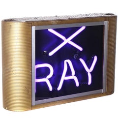 Antique Art Deco X-Ray Neon Sign