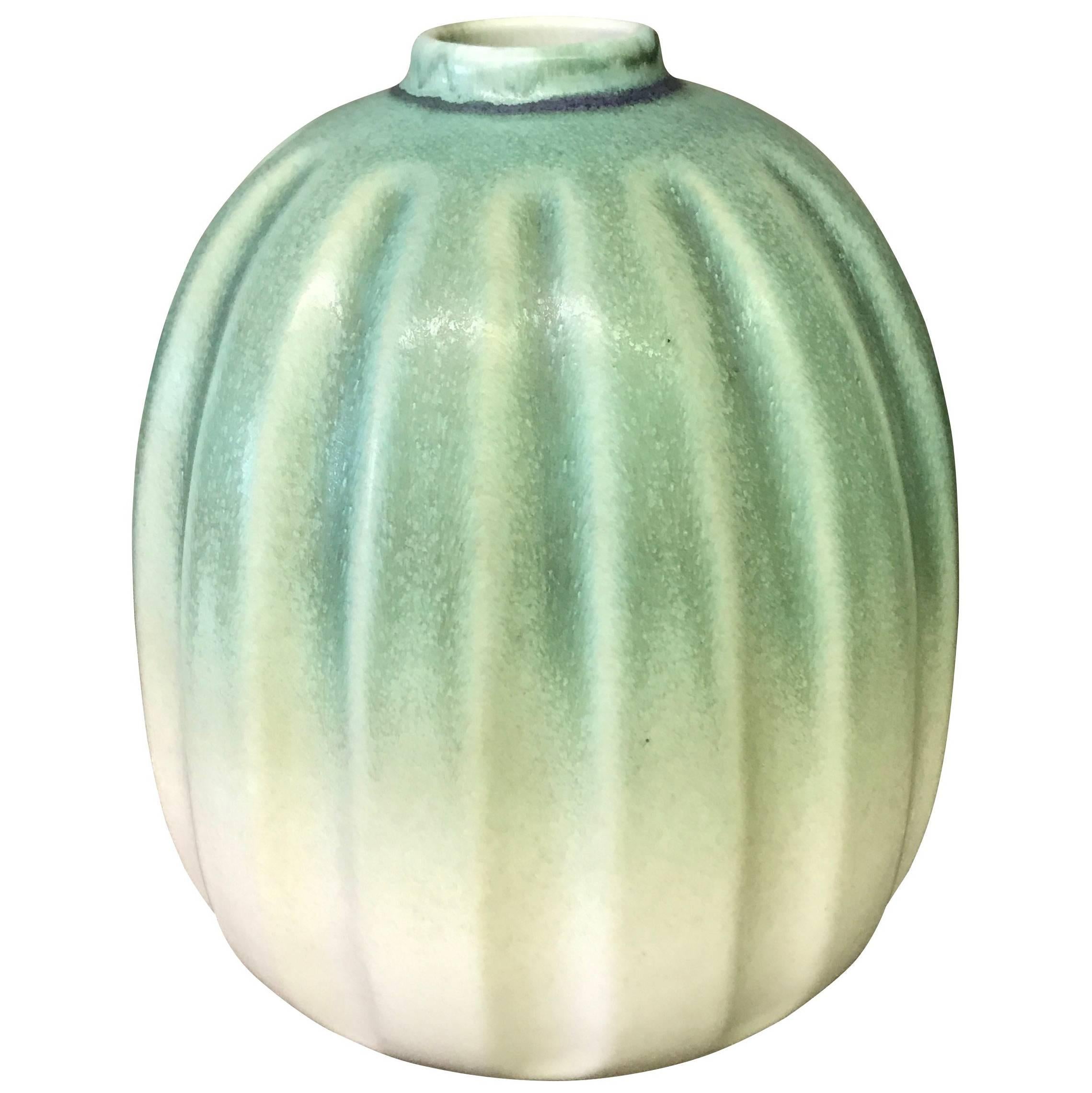 Melon Shaped Vase, Thailand, Contemporary