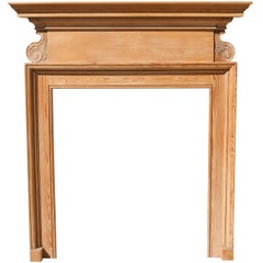 Reclaimed Stripped Pine Fire Surround, circa 1900