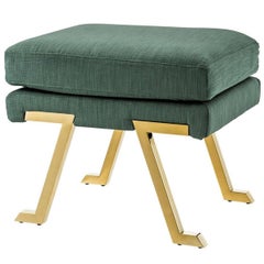 Barney Stool in Albin Green Fabric 10