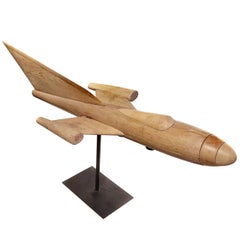 Large Wooden Cutaway Teaching Model of Jet Plane 7