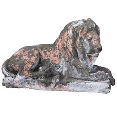 Cement Reclining Lion