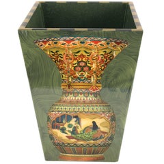 Eastern Inspired Dynasty III Wastebasket by Annie Modica