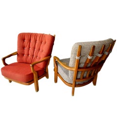 Guillerme et Chambron Pair of Armchairs 11