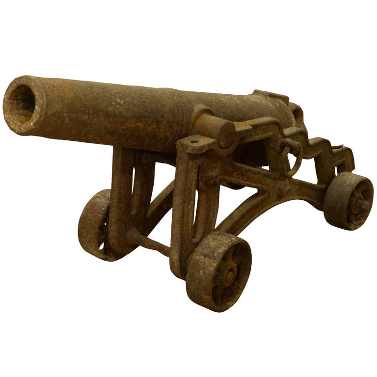 Napoleonic Period Iron Barrelled Cannon For Sale at 1stDibs