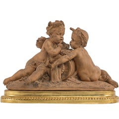 French 19th Century Louis XVI St. Terra Cotta Signed A. Carrier, 1864