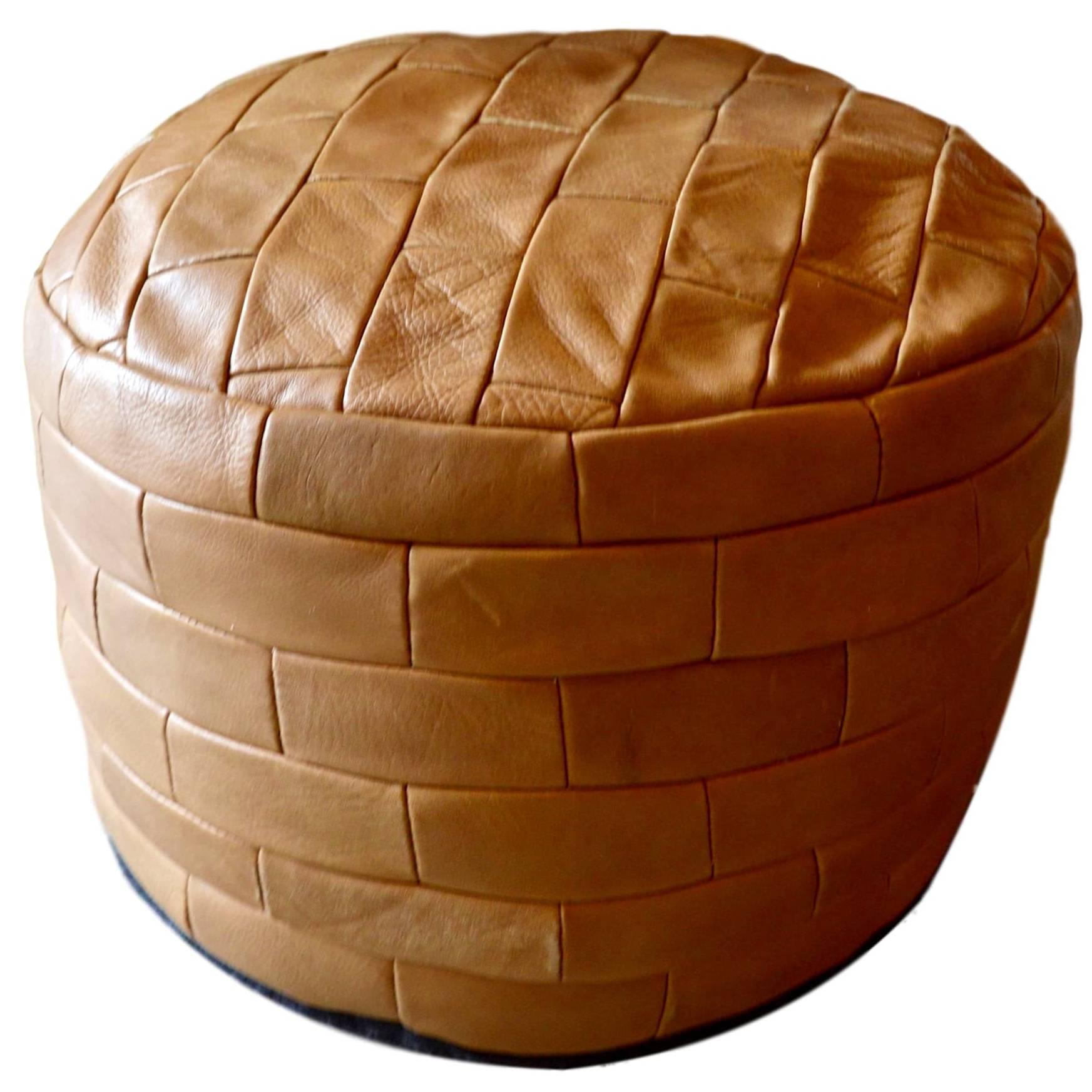 De Sede Patchwork Leather Pouf