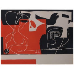 Lithograph Hand Signed by Le Corbusier, 57/100, 1959, France