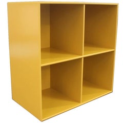 Bookcase, Module 1112, in Yellow by Montana with Four Spaces