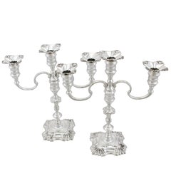 Retro 1976 Sterling Silver Three-Light Candelabra