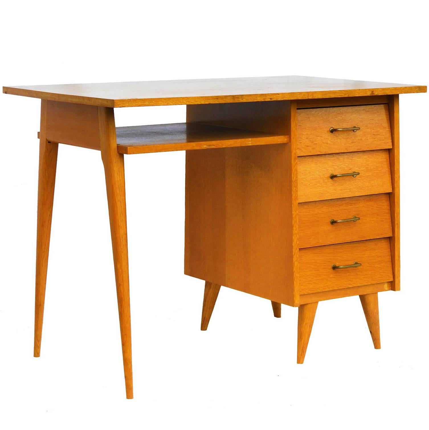 Mid-Century Desk Writing Table, French, circa 1960