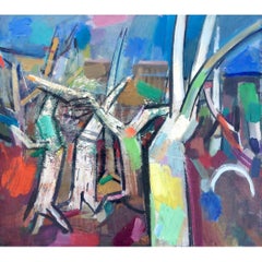 cathedral Woods:: Monhegan Maine ":: peinture de Henry Kallem