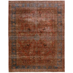 Antique Persian Tabriz Rug, circa 1900s 11