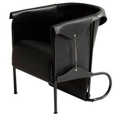 Club Chair, Inspired by English Saddlery and High Fashion in Leather