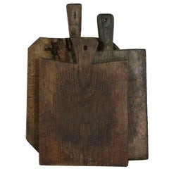 Collection of Three Rare French, 19th Century, Wooden Chopping/Cutting Boards