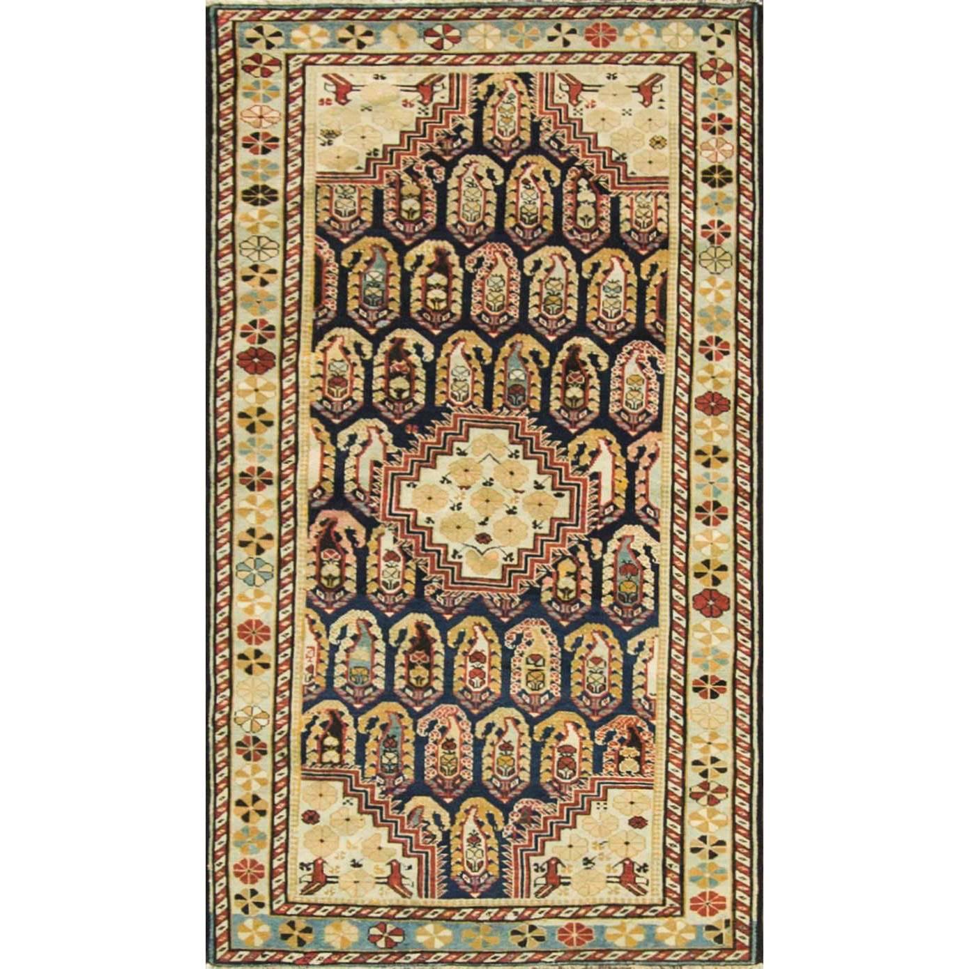  Antiker kaukasischer Khile-Teppich
