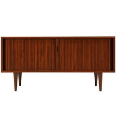 Milo Baughman Low Profile Tambour Door Credenza for Glenn of California